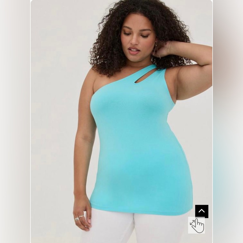 Torrid sz 5 Foxy One Shoulder Cutout Top NWT